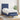 Pat box spring cu saltea, albastru, 90x190 cm, textil
