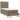 Pat box spring cu saltea, gri taupe, 80x200 cm, textil