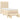 Pat box spring cu saltea, crem, 90x200 cm, textil