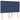 Pat continental cu saltea, albastru, 140x200cm, material textil