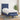 Pat box spring cu saltea, albastru, 80x200 cm, textil