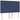 Pat continental cu saltea, albastru, 140x200cm, material textil