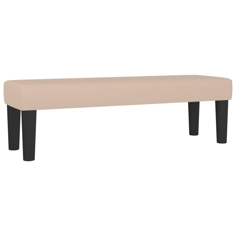 Pat continental cu saltea, cappuccino, 200x200 cm, piele eco