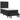 Pat box spring cu saltea, negru, 90x190 cm, piele ecologică
