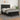 Pat box spring cu saltea, negru, 140x190 cm, piele ecologică