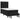 Pat box spring cu saltea, negru, 90x190 cm, catifea