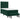 Pat box spring cu saltea, verde închis, 90x190 cm, catifea