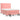 Pat box spring cu saltea, roz, 140x200 cm, catifea