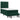 Pat box spring cu saltea, verde închis, 90x190 cm, catifea