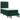 Pat box spring cu saltea, verde închis, 90x190 cm, catifea