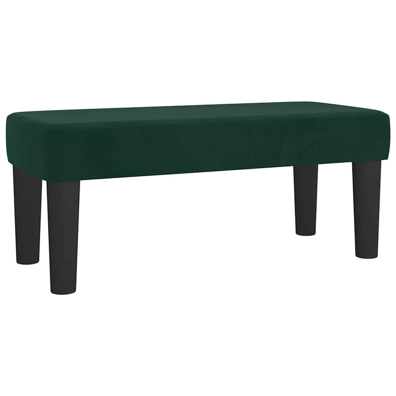 Pat box spring cu saltea, verde închis, 90x190 cm, catifea