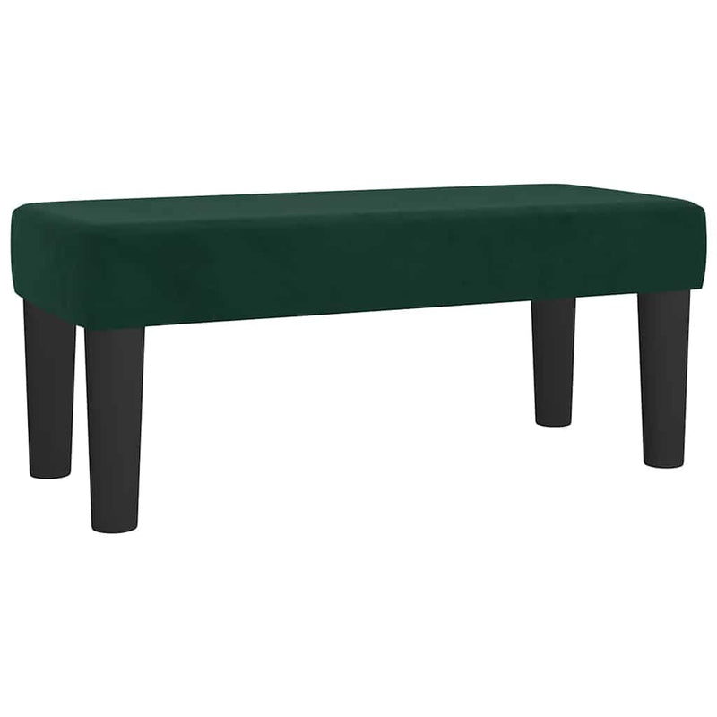 Pat box spring cu saltea, verde închis, 100x200 cm, catifea