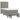Pat continental cu saltea, gri deschis, 80x200 cm, catifea