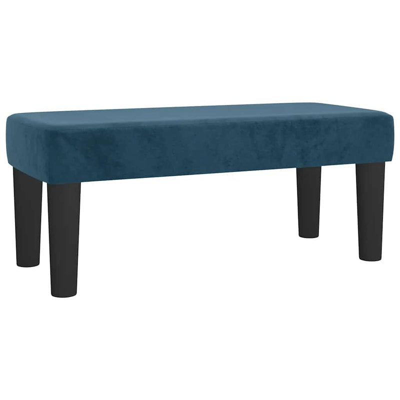 Pat box spring cu saltea, albastru închis, 80x200 cm, catifea