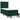 Pat box spring cu saltea, verde închis, 90x200 cm, catifea