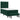 Pat box spring cu saltea, verde închis, 80x200 cm, catifea