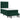 Pat box spring cu saltea, verde închis, 90x190 cm, catifea