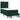 Pat box spring cu saltea, verde închis, 90x200 cm, catifea