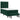 Pat box spring cu saltea, verde închis, 90x200 cm, catifea