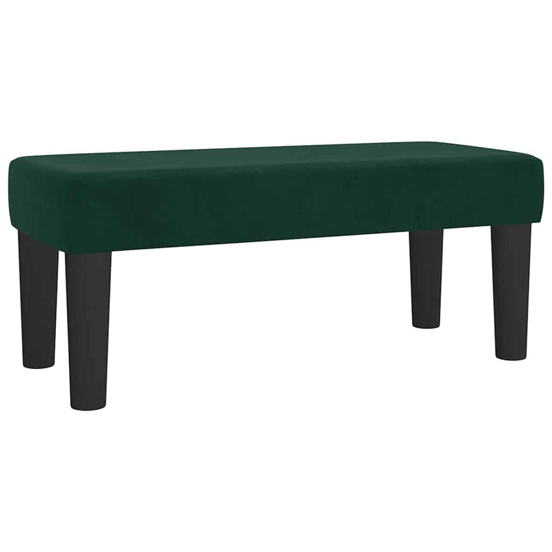 Pat box spring cu saltea, verde închis, 100x200 cm, catifea