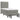 Pat box spring cu saltea, gri deschis, 100x200 cm, catifea