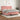 Pat box spring cu saltea, roz, 200x200 cm, catifea