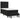 Pat box spring cu saltea, negru, 80x200 cm, catifea