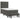 Pat box spring cu saltea, gri închis, 90x190 cm, catifea