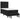 Pat box spring cu saltea, negru, 90x200 cm, catifea