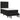 Pat box spring cu saltea, negru, 100x200 cm, catifea