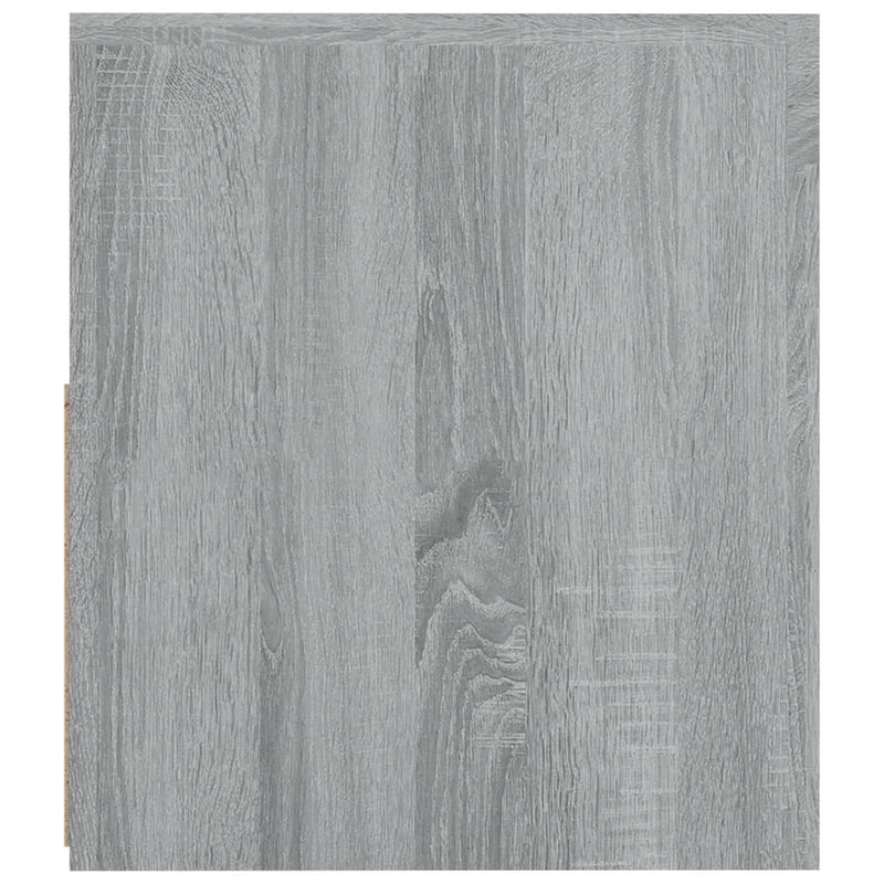 Noptiere cu lumini LED, 2 buc., gri sonoma, 60x35x40 cm