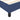 Pat box spring cu saltea, albastru, 90x190 cm, textil