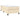 Pat box spring cu saltea, crem, 80x200 cm, textil