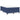 Pat box spring cu saltea, albastru, 120x200 cm, textil