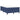 Pat box spring cu saltea, albastru, 120x200 cm, textil