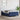Pat box spring cu saltea, albastru, 120x200 cm, textil