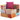 Fotoliu puf modular cu pernă, model petice, material textil