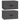 Noptiere de perete, 2 buc., gri, 40x29,5x22 cm