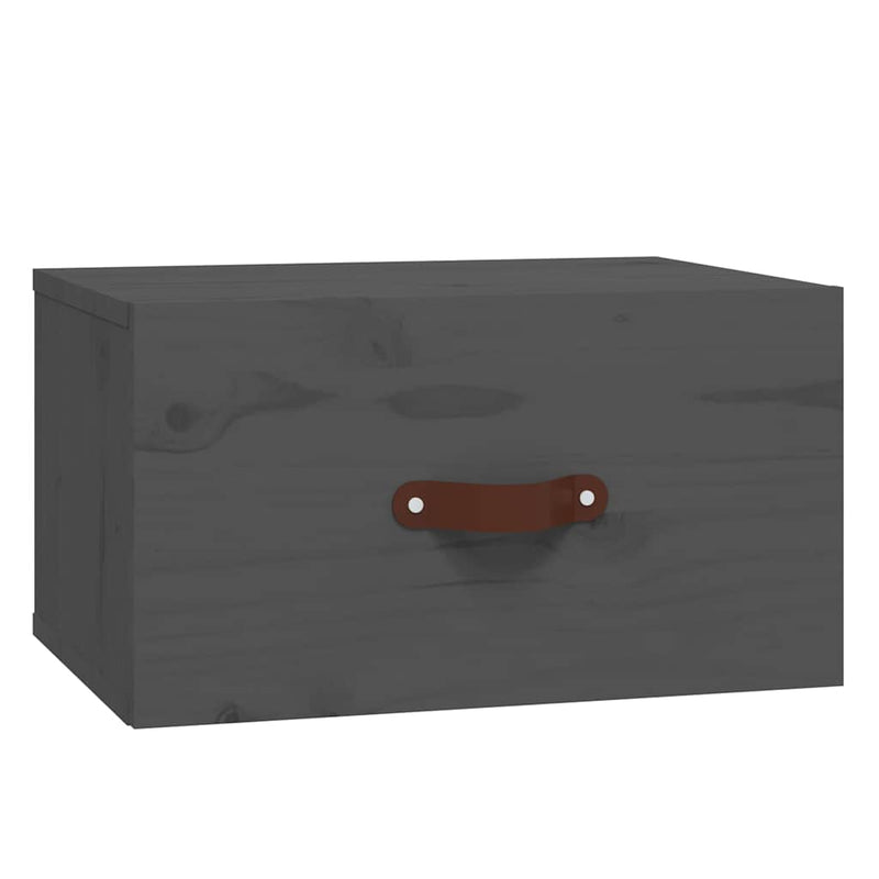 Noptiere de perete, 2 buc., gri, 40x29,5x22 cm