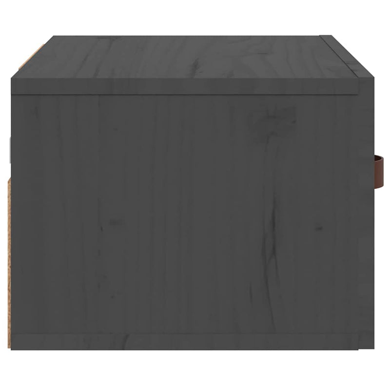 Noptiere de perete, 2 buc., gri, 40x29,5x22 cm