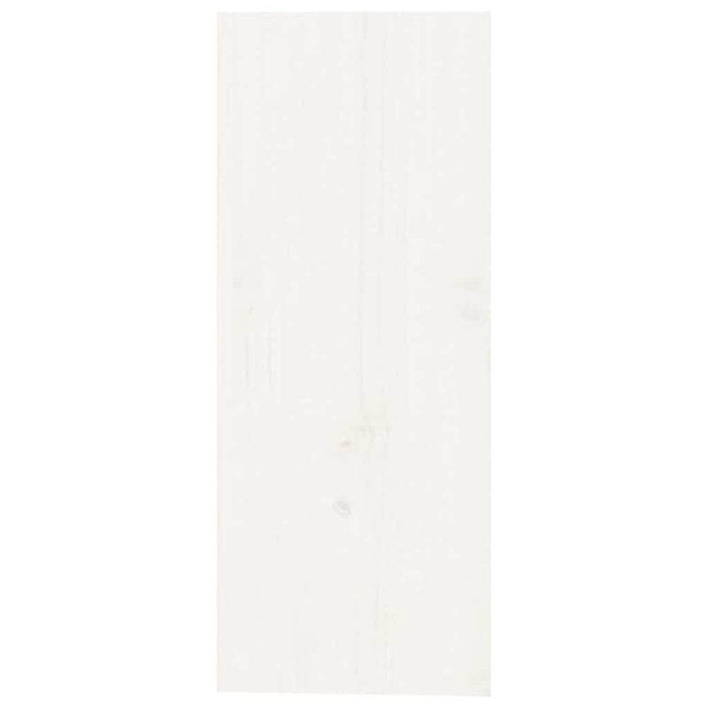 Dulap de vinuri, alb, 62x25x62 cm, lemn masiv de pin
