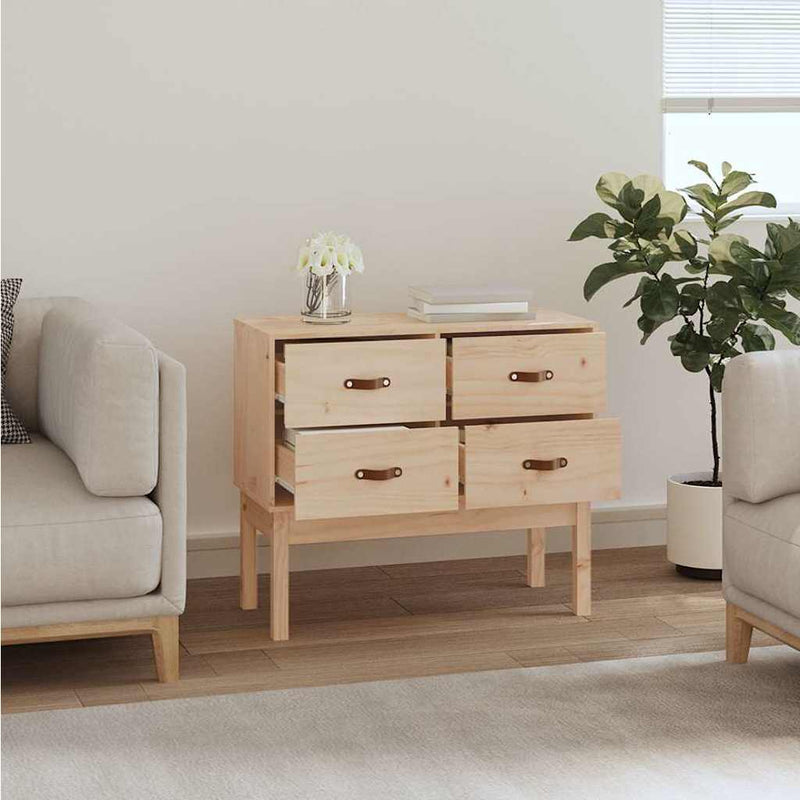 Dulap consolă, 90x40x78 cm, lemn masiv de pin