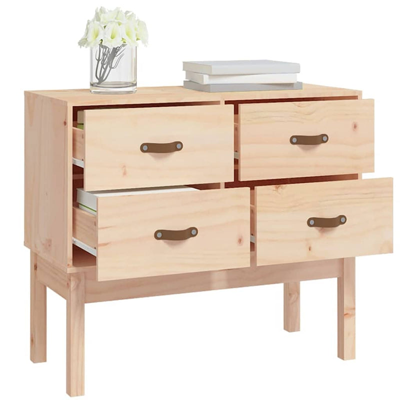 Dulap consolă, 90x40x78 cm, lemn masiv de pin