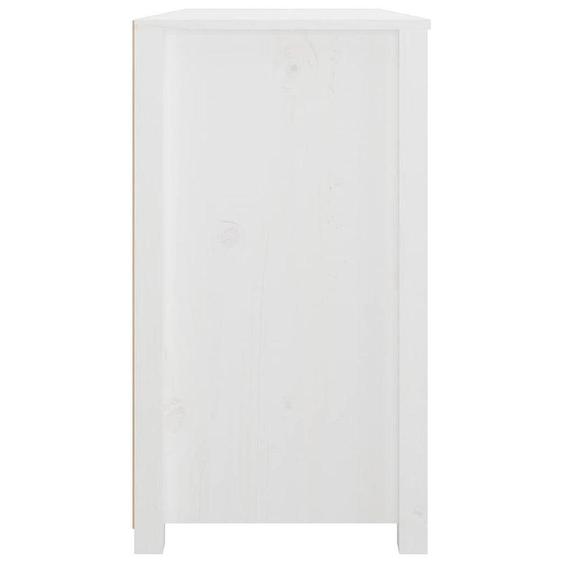 Dulap lateral, alb, 100x40x72 cm, lemn masiv de pin