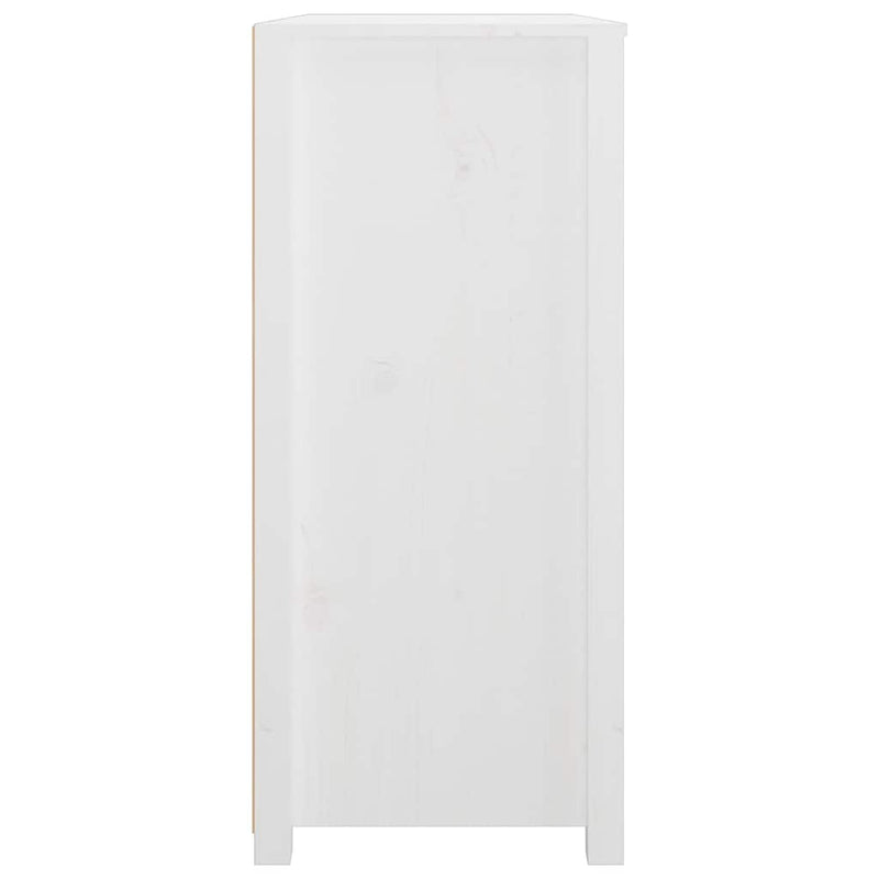 Dulap lateral, alb, 100x40x90 cm, lemn masiv de pin