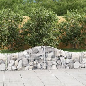 Coșuri gabion arcuite 9 buc, 200x30x40/60 cm, fier galvanizat