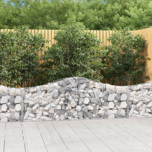 Coșuri gabion arcuite 11 buc, 200x30x60/80 cm, fier galvanizat
