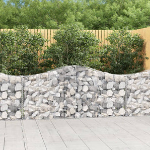 Coșuri gabion arcuite 50 buc, 200x30x80/100 cm, fier galvanizat