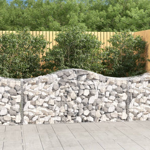 Coșuri gabion arcuite 20 buc, 200x50x80/100 cm, fier galvanizat