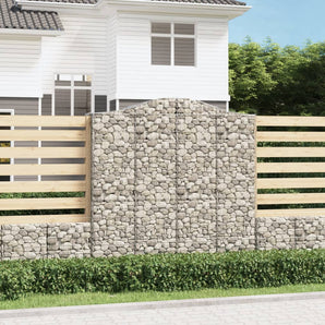 Coșuri gabion arcuite, 5 buc 200x50x200/220 cm, fier galvanizat